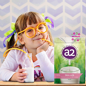 Sữa tăng chiều cao A2 không béo Skim Milk Powder high in Calcium - phát triển xương, răng ở trẻ, chống loãng xương ở người lớn - QuaTangMe Extaste