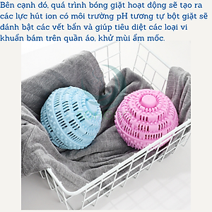 Bộ 2 Bóng Giặt Cầu Gai 11Cm Hỗ Trợ Giặt Đồ Siêu Sạch Chống Nhăn Quần Áo Bóng giặt quần áo, Banh giặt quần áo chống nhăn cỡ lớn 11cm khử khuẩn mùi ẩm mốc