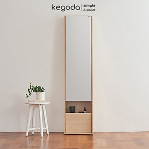 Tủ Trang Điểm Decor Có Gương Soi Toàn Thân Đứng Hack Dáng Đẹp, 2 Cánh Mở, Cao 165cm KEGODA KGD43
