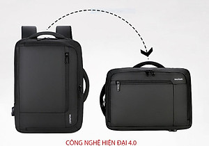 Ba lô thông minh sạc USB tiện dụng chứa máy tính 15,6 inh