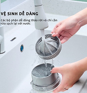 [KOSUYTU] Máy Ép Hoa Quả Tự Động Không Dây - Máy Vắt Ép Chậm Trái Cây Tự Động Nhỏ Gọn Sạc USB