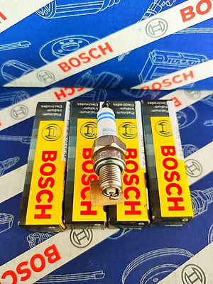 Bugi Xe Máy Chân Ngắn Bosch (Platium) Honda Dream, Wave 110, Future 110, Yamaha Jupiter, Sirius, Nouvo 115, Suzuki Viva, Smash, Sym Attila