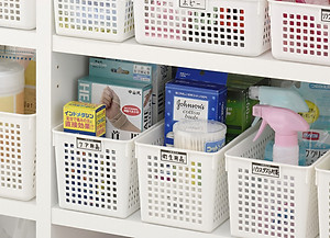 Rổ Nhựa Đa Dụng Inomata Có Lỗ Thoáng Khí Nhiều Size