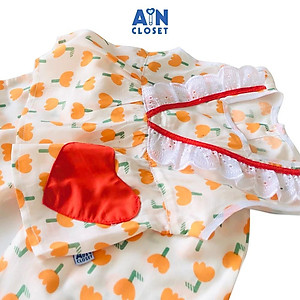 Bộ quần áo ngắn bé gái họa tiết Hoa cam ren - AICDBGL35JK8 - AIN Closet