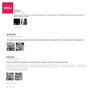 Kéo Văn Phòng 190Mm Deli, Đen/Xanh - E6001