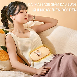 Đai massage làm ấm bụng Sothing M28, giảm đau bụng kinh cho phụ nữ đến kỳ với 5 chế độ massagge, 4 mức nhiệt- Hàng chính hãng