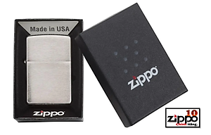 Bật lửa Zippo 200 (Zippo Brushed Chrome) - Chính Hãng 100%