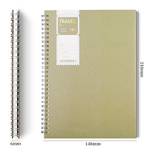 Sổ Tay Ghi Chép Lò Xo Kẻ Ngang B5 Gáy Xoắn 120 Trang Deli - Phù Hợp Làm Sổ Kế Hoach Planner, Viết Nhật Kí, Tập Vở Học Sinh Sổ Tay Văn Phòng - Màu Ngẫu Nhiên - ELB560 ELPB560