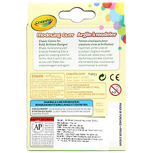 Hộp Đất Sét Tạo Hình 8 Màu Cơ Bản 136g - Crayola 570312