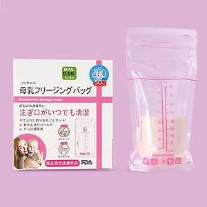 Hộp 50 túi trữ sữa Nhật Bản 250ml tiệt trùng an toàn