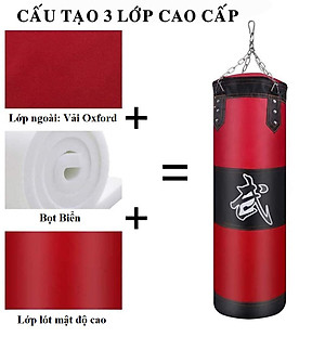 Bộ Vỏ Bao Đấm Bốc Treo Tường 3 Lớp Cao Cấp – Chọn Size - Mua 1 Tặng 7 Phụ Kiện Tập Luyện Siêu Bền Tập Boxing, Tập MMA – Dây Quấn Dài – Chính Hãng Dododios
