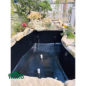 Sơn Chống Thấm Đa Năng Gốc Bitum TAIKO BITSUN NO2 - Keo Sơn Chống Thấm Bể Cá Koi, Sàn Mái Nhà, Móng Nhà, Bể Âm