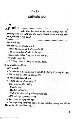 Sách Dàn Bài Tập Làm Văn 3 ( Theo Chương Trình GDPT Mới )