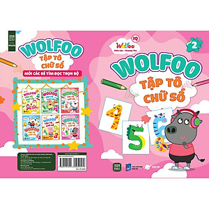 Sách WOLFOO Tập Tô Chữ Số