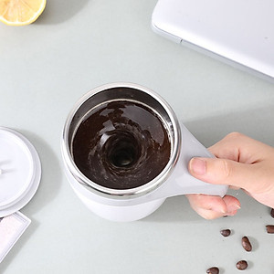 Cốc Khuấy Tự Động Pha Cafe, Sữa, Cốc Khuấy Tự Động 380ml Dùng Pin Lõi Inox 304 Không Rỉ Giữ Nhiệt Tốt - HÀNG CHÍNH HÃNG MINIIN