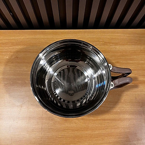 Nồi Lẩu Điện Mini 1.5L Mishio MK392 600W lòng nồi inox 304 không gỉ sét - hàng chính hãng