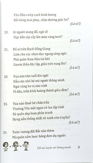 Câu Đố Luyện Trí Thông Minh - Nhân Vật, Địa Danh