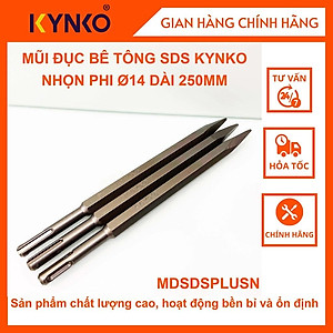 MŨI ĐỤC BÊ TÔNG SDS NHỌN PHI Ø14 DÀI 250MM KYNKO - MDSDSPLUSN