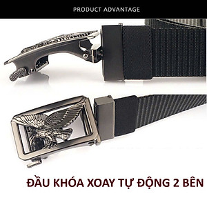 Dây nịt nam, thắt lưng nam dây dù cao cấp bền đẹp khóa đúc đặc tự động tiện lợi mẫu HOT