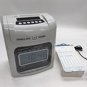 MÁY CHẤM CÔNG THẺ GIẤY RONALD JACK RJ2300-CHẤM CÔNG 3 CA- HÀNG NHẬP KHẨU