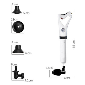 Dụng cụ thông tắc bồn cầu, cống bằng khi nén áp lực siêu mạnh