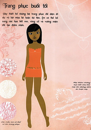 Sách Dán Hình Sáng Tạo Trang Phục Búp Bê - Nhà Thiết Kế Thời Trang