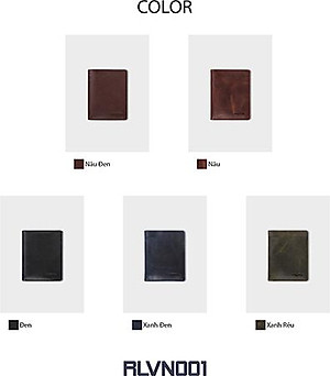 Ví nam da bò Trita ( Thời trang nam gấp 2 tiện dụng - Ví da RVN001 )