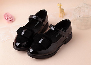 Giày Phong Cách Vintage Cực Xinh Cho Bé Gái 3 - 12 Tuổi G3 - Đen