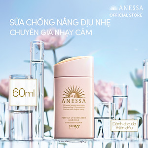 Bộ sữa chống nắng Anessa dưỡng da dịu nhẹ dạng sữa SPF50+ PA++++ 60ml và Serum dưỡng da và phục hồi da sau nắng 180ml