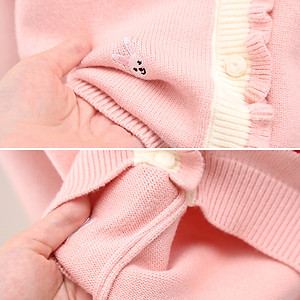 Áo khoác len cardigan bé gái cao cấp, chất len dày dặn mềm mịn, giữ ấm tốt, dáng thời trang | MA22