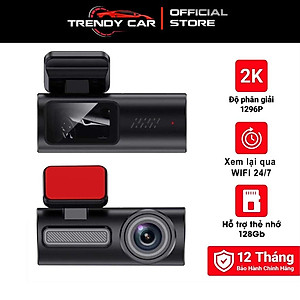 Camera Hành Trình Ô Tô Độ Phân Giải 2K Kết Nối Wifi có màn hình LCD hiển thị Bảo Hành 12 tháng