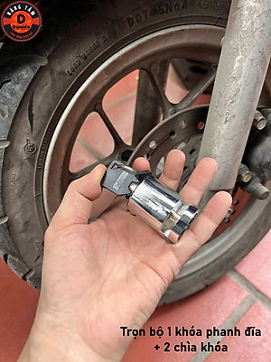 Khóa phanh đĩa xe máy chống trộm, khoá phanh đĩa chất liệu 100% thép nguyên khối cho moto, xe máy, xe đạp D Danido