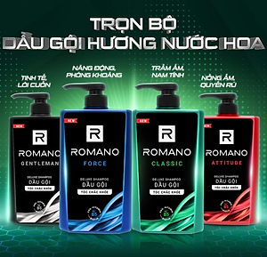 Dầu Gội Romano Deluxe Classic (650g)