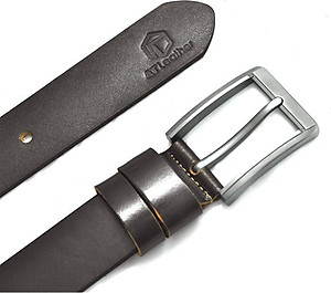 Thắt lưng da bò nam AT Leather Premium PK2 - Nâu