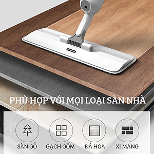 Cây Lau Nhà Phun Sương, Chổi Lau Nhà 360° Lau Sạch Khô Nhanh Cao Cấp Damas P1 Pro - Bản Lau To Giúp Lau Sạch Nhanh Chóng, Khớp Xoay 180 Độ Linh Hoạt - Thiết Kế Mới Tích Hợp Bình Chứa Dung Dịch Với Tốc Độ Phun Sương 0.1s - Hàng Chính Hãng