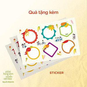 Sách Nguyễn Nhật Ánh - Cô Bé Hàng Xóm Và Bốn Viên Kẹo - Bìa Cứng - Tặng Kèm Random 1 Trong 4 Mẫu Bookmark + Sticker + Sổ Vẽ