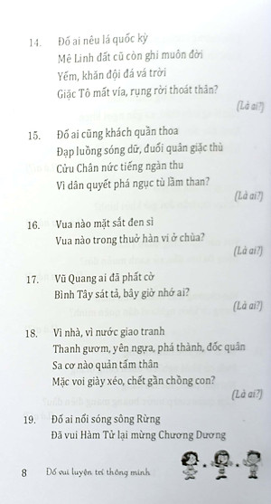 Câu Đố Luyện Trí Thông Minh - Nhân Vật, Địa Danh