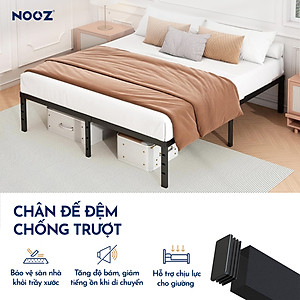 Giường Sắt NOOZ Chịu Lực Cao Thiết Kế Hiện Đại Dễ Lắp Ráp NOOZ Home Goods Metal Platform Bed Frame
