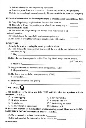 Sách Bổ Trợ Tiếng Anh 9 Tập 1