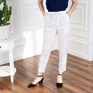 Quần Baggy Đũi Xước Hàn Quốc Lưng Thun Freesize 50-60kg tùy chiều cao