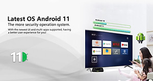 TX3 mini + mới có điều khiển giọng nói tiếng việt 2G Ram 16G Rom S905w2 bluetooth wifi kép 2 băng tần Android 11 cài sẵn chương trình truyền hình cáp và xem phim HD miễn phí vĩnh viễn Hàng nhập khẩu 