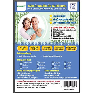 Tấm lót chống thấm cho người già LONGLIFE size 70x100cm