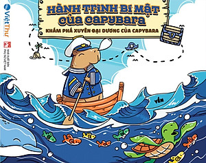 Sách Tô Màu Chữa Lành - Hành Trình Bí Mật Của Capybara - Khám Phá Xuyên Đại Dương Của Capybara - VT