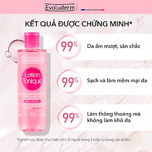 Nước hoa hồng Evoluderm se khít lỗ chân lông, dưỡng ẩm & làm sạch 250ml