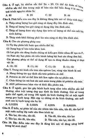Cấu Trúc Các Dạng Đttn Sinh Học 12
