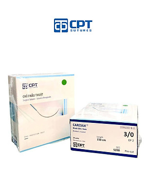 Chỉ phẫu thuật không tiêu CPT Caresilk Silk số 3/0 - S200