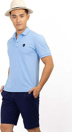 Áo Thun Polo Nam Trơn Thêu Họa Tiết Ngực Novelty NATMMNMPSR200019N