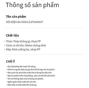 Nồi điện đa năng LocknLock 2 trong 1 nướng lẩu tối ưu 4 chế độ nhiệt (4 Lít)- EJP544WHT - Hàng chính hãng