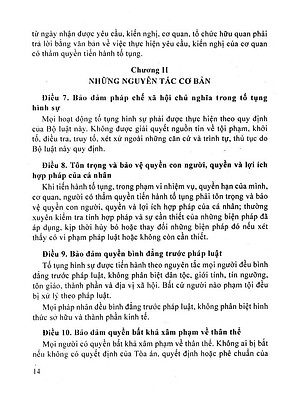 Sách Bộ Luật Tố Tụng Hình Sự Của Nước Cộng Hoà Xã Hội Chủ Nghĩa Việt Nam (2016)