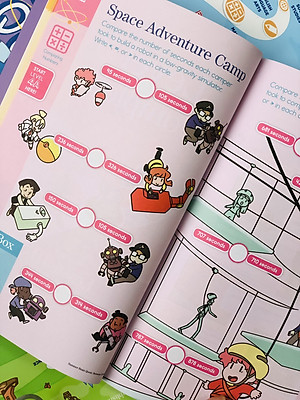 Sách summer brain quest 2&3 phát triển tư duy iq cho bé - in màu ( 7 - 8 tuổi )